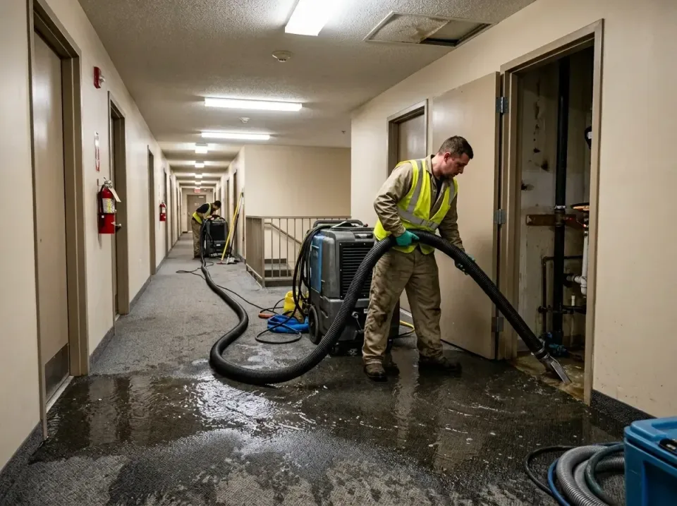 multi-unit-apartment-hallway-f-005 — frequently asked questions, Emergency Burst Pipe Water Extraction & Removal in Tokeneke…